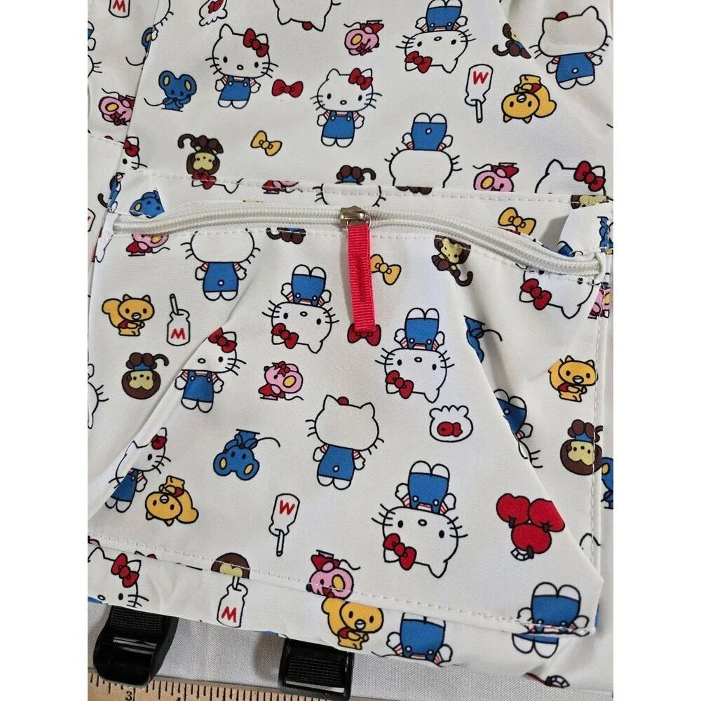 Hello Kitty White All Over Print  School/Travel Backpack